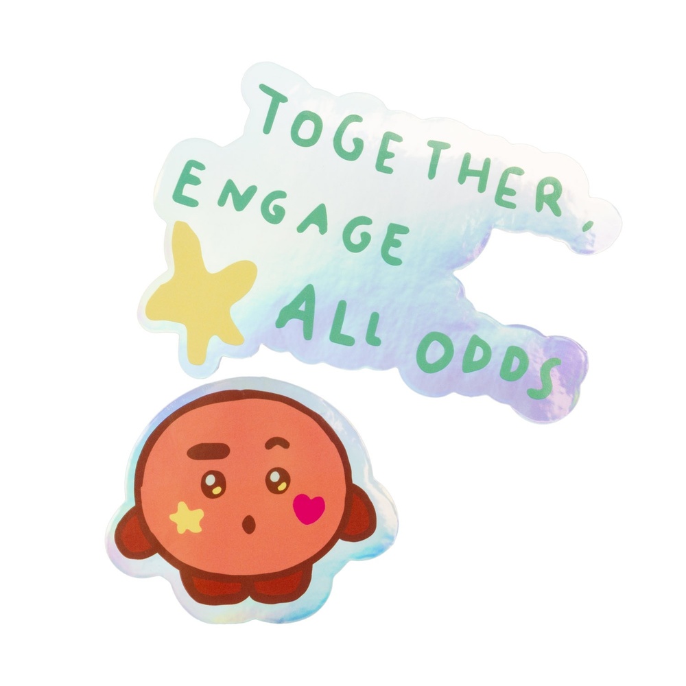 BT21 - The Journey Shooky Pack Of 2 Vinyl Ensemble d'autocollants - Multicolore